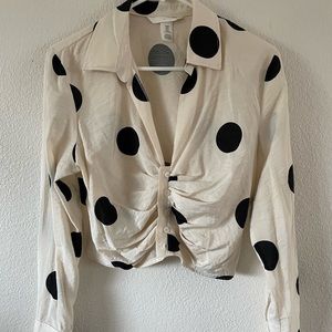 H&M Blouse with dots